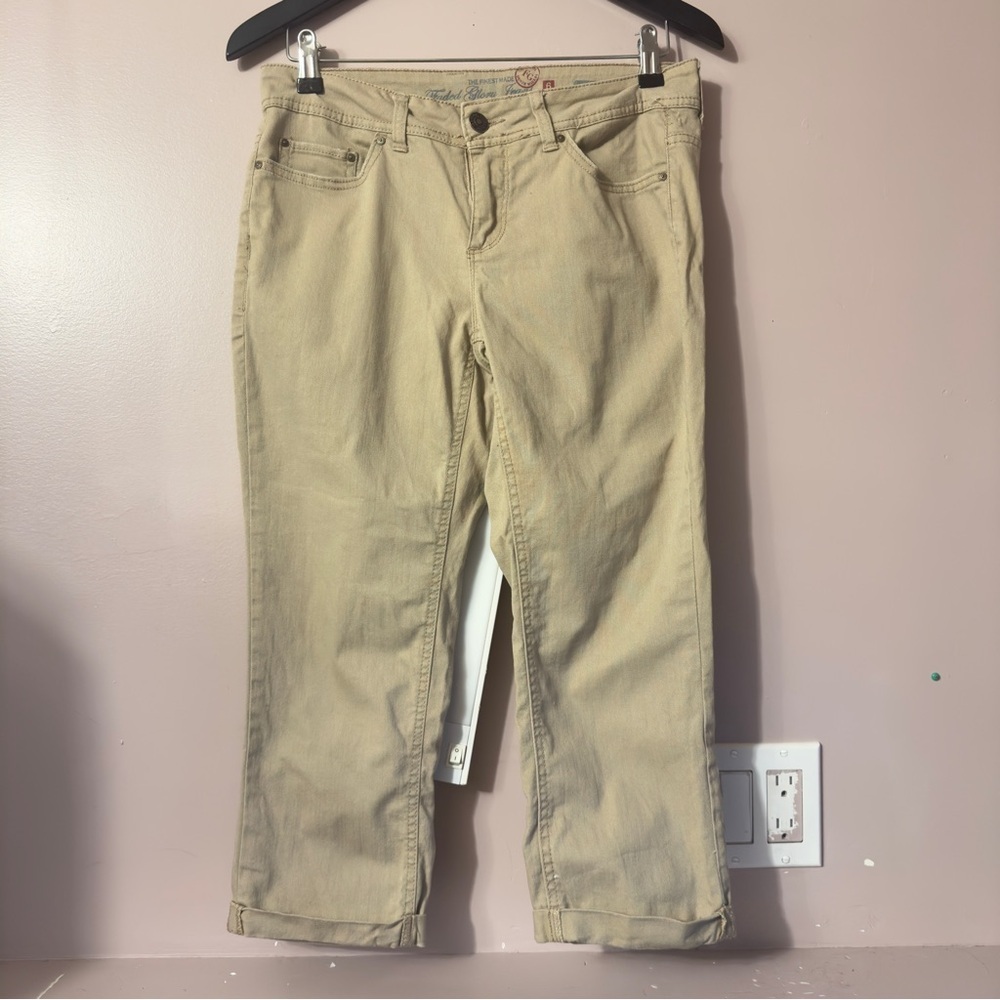 Faded Glory Capri Pants Tan Women Size 6